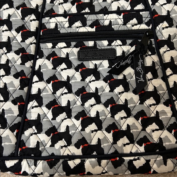 Vera Bradley Scottie Dog Houndstooth Black and White Crossbody Bag NWT MSRP $60 - Picture 4 of 15